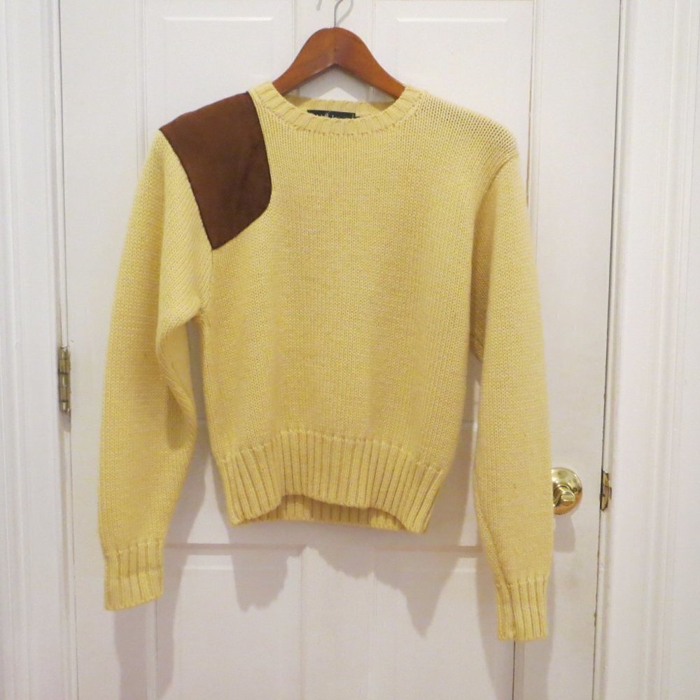 Vintage 100% Wool Ralph Lauren Women's Hunting Shooting Sweater Size Medium